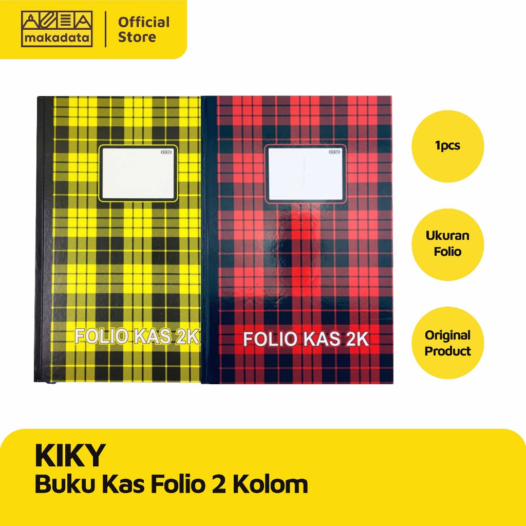 Jual BUKU HARDCOVER FOLIO KAS 2 KOLOM KIKY 100 LEMBAR MURAH | Shopee ...