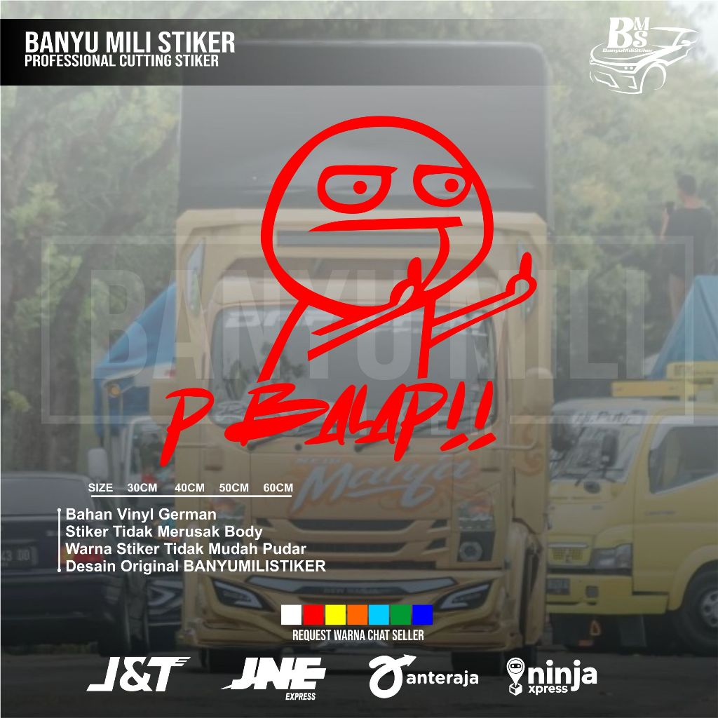 Jual Stiker kaca p balap cutting variasi kaca mobil pickup truk sticker ...