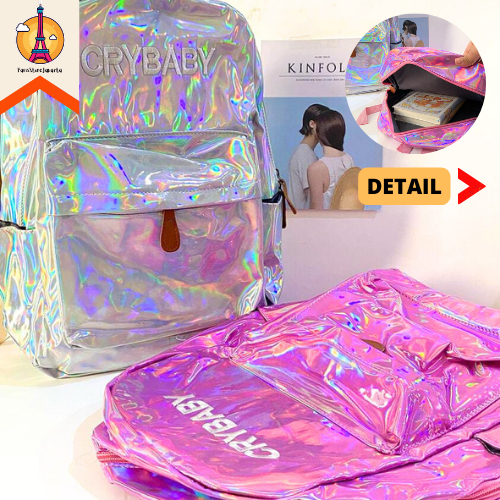 Jual Tas Ransel Hologram Crybaby Backpack School Casual Shopee Indonesia