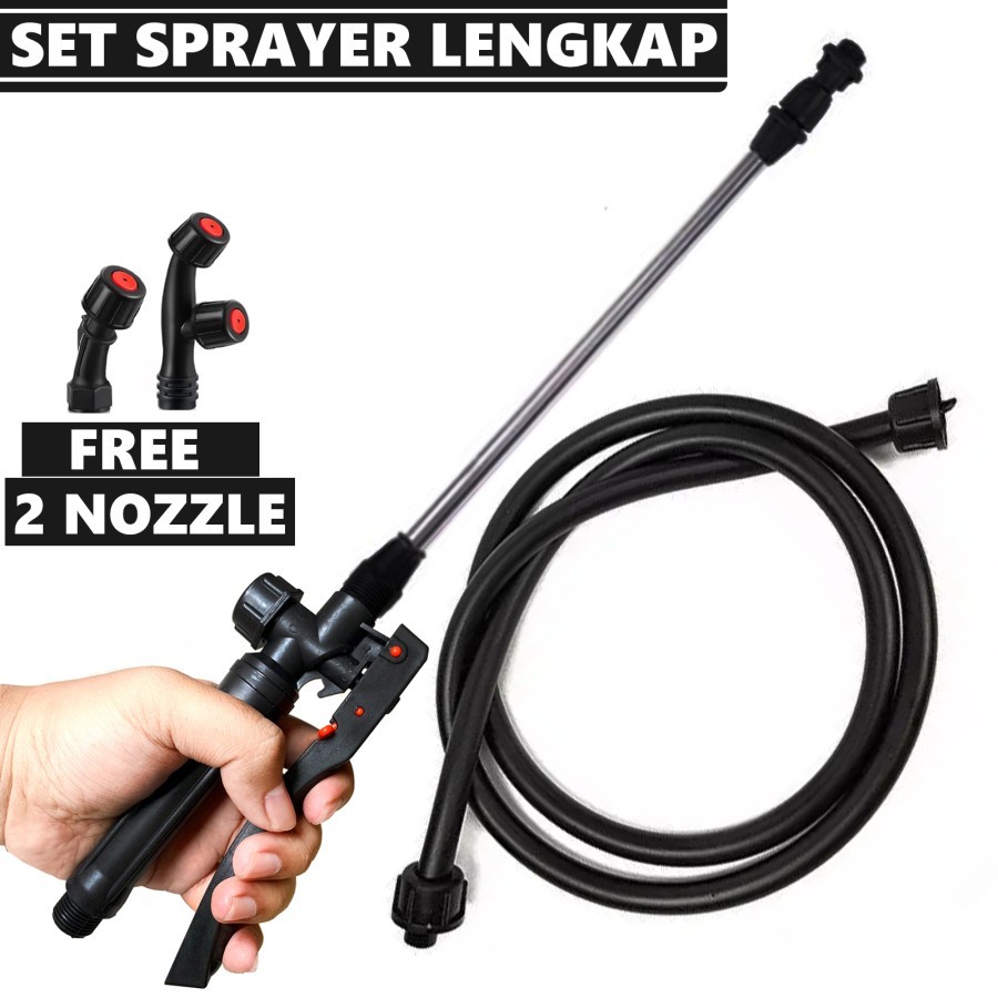 Jual Paket Lengkap Set Alat Semprot Sprayer Pertanian Stik Selang