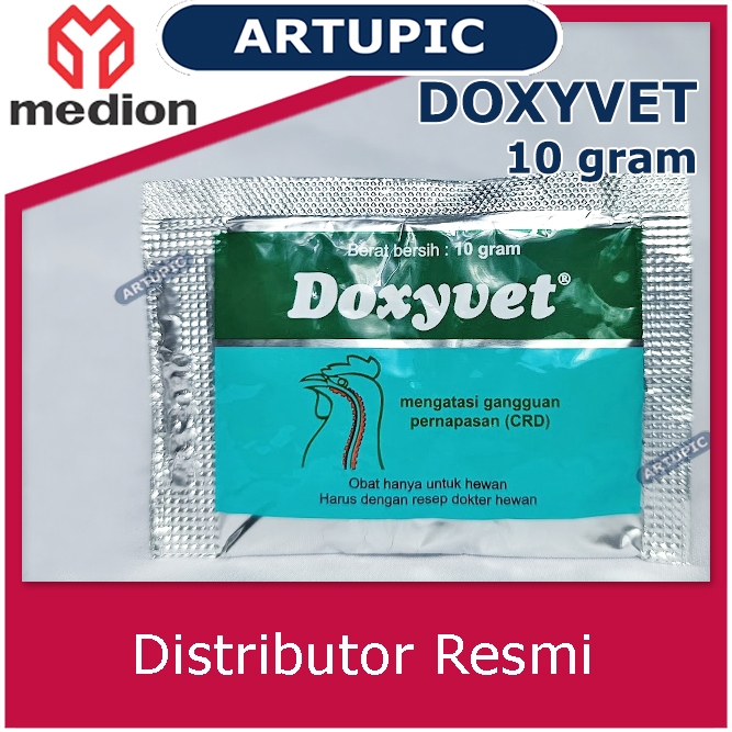 Jual Doxyvet 10 gram Obat ayam burung ngorok CRD flu infeksi pernafasan ...