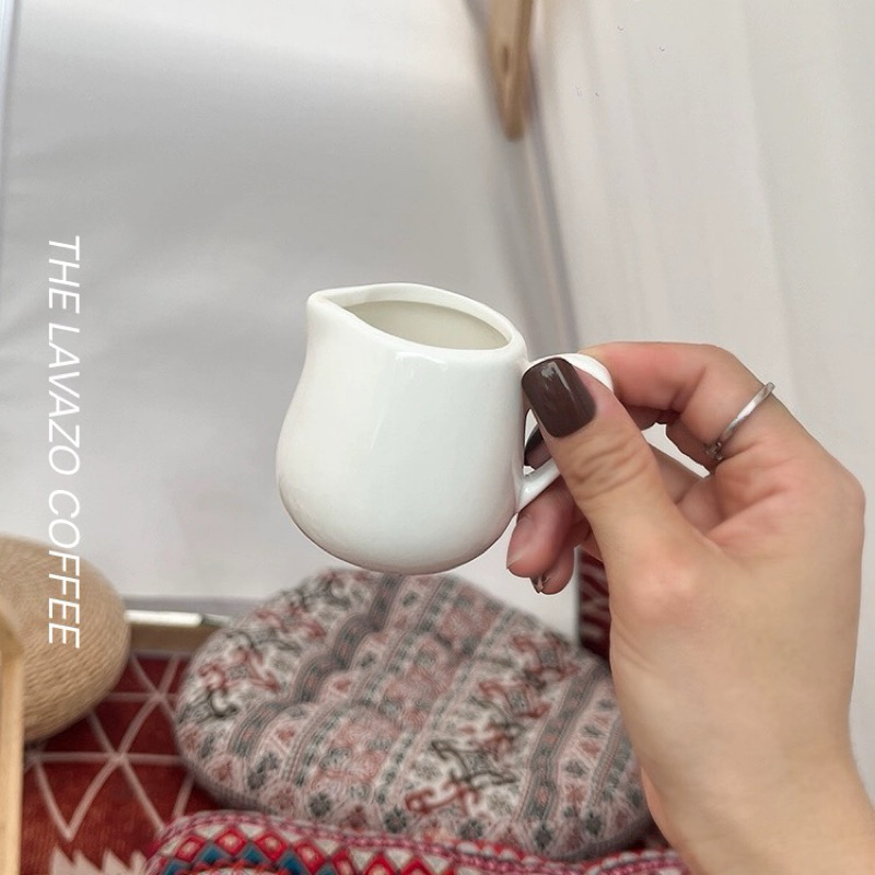 Jual MINI SUGAR CERAMIC POT JUG TEMPAT GULA CAIR SUSU CREAMER CAFE