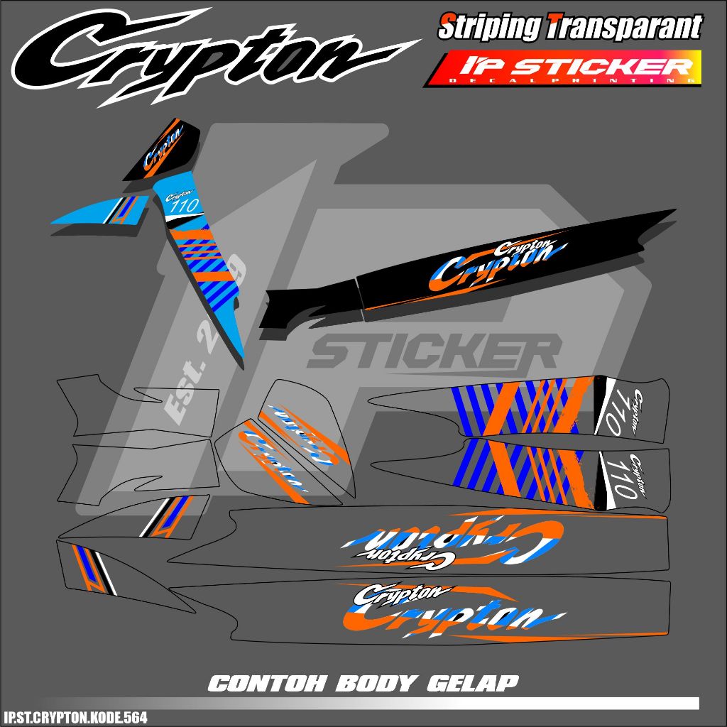 Jual CRYPTON (COD) STIKER STRIPING MOTOR YAMAHA CRYPTON - LIST SIMPLE ...