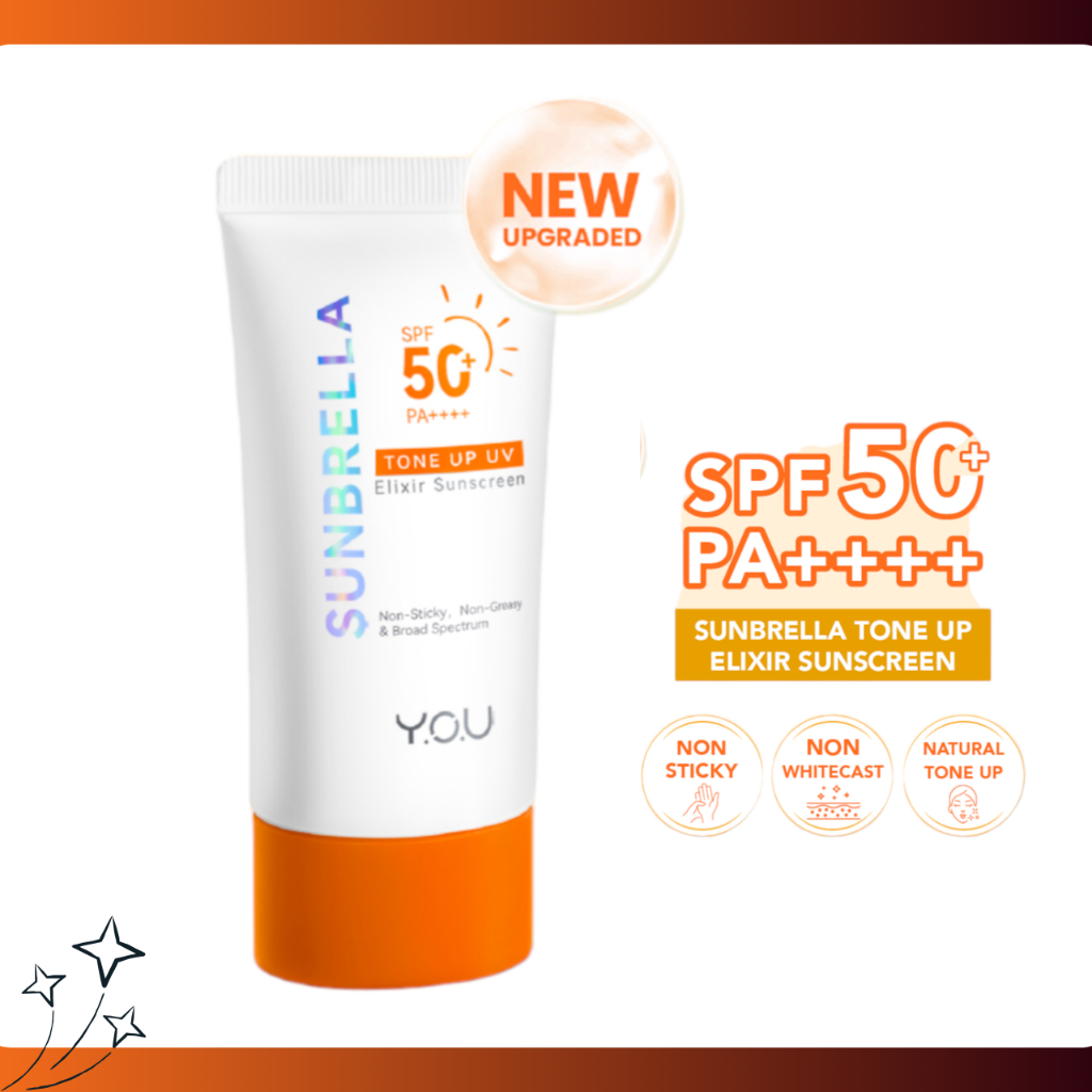 Jual You Sunbrella Tone Up UV Elixir Sunscreen SPF50+ PA++++ | Shopee ...