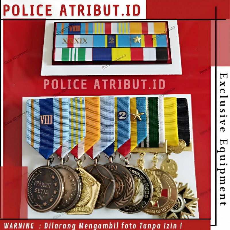 Jual Satya lencana Mendali PDU PDH Set TNI 8 Tahun Wira Dharma Veteran ...