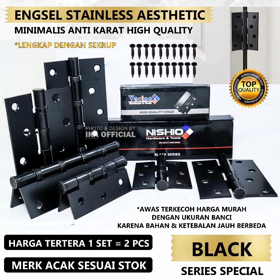 Jual Hot Product Engsel Pintu Silver L Jendela Tebal Inch L Stenlis Per Pasang Jendela