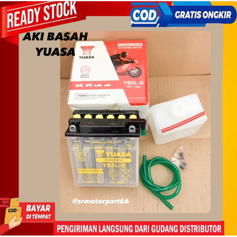Jual AKI BASAH MEREK YUASA (ASLI ORIGINAL) | Shopee Indonesia