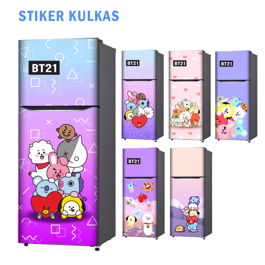 Jual Stiker Kulkas 1 Pintu dan Sticker Kulkas 2 pintu Karakter Korea ...