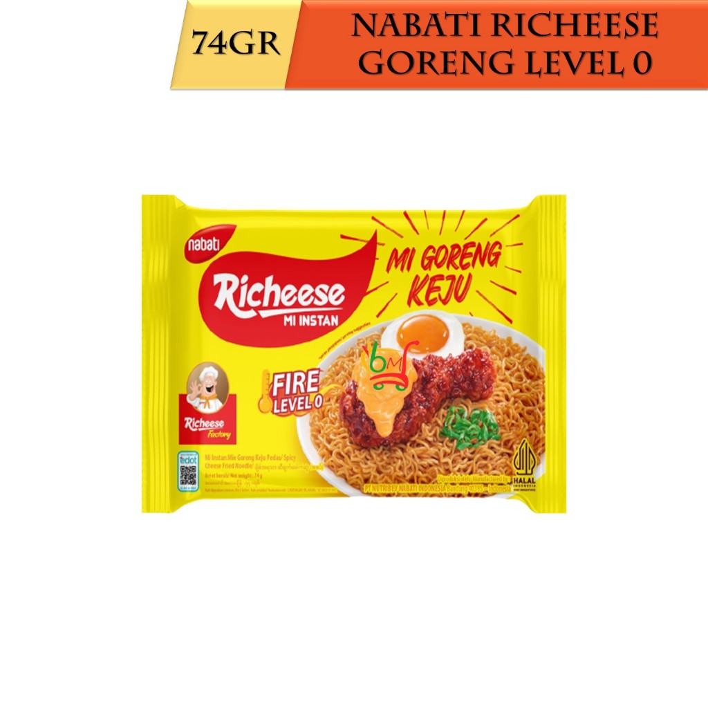 Jual Mie Richeese Nabati Goreng Level 0 Mie Instan Keju | Shopee Indonesia