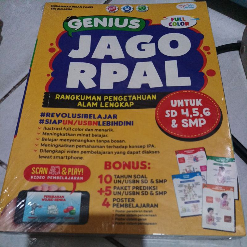 Jual Buku Genius Jago RPAL Rangkuman Pengetahuan Alam SD Dan SMP ...