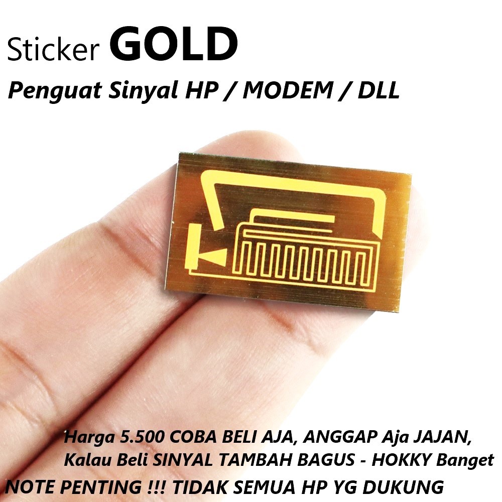 Jual SINYAL !! STIKER Penguat Sinyal / Antena SIGNAL / GOLD / STICKER ...