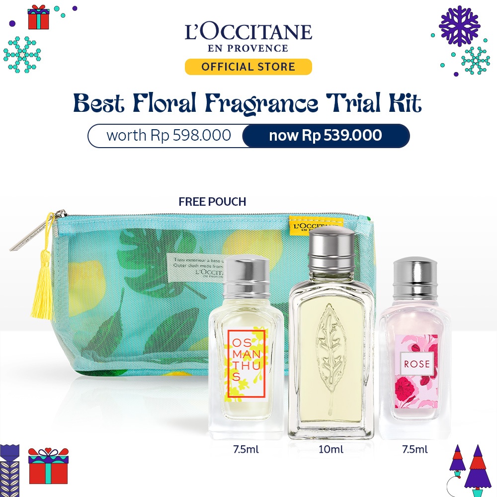 Jual L'Occitane Online Exclusive - Best Floral Fragrance Trial Kit