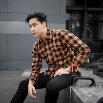 Kemeja Flanel HEM Pria Lengan Panjang Motif Kotak Kualitas Premium Flanel 2023 Premium