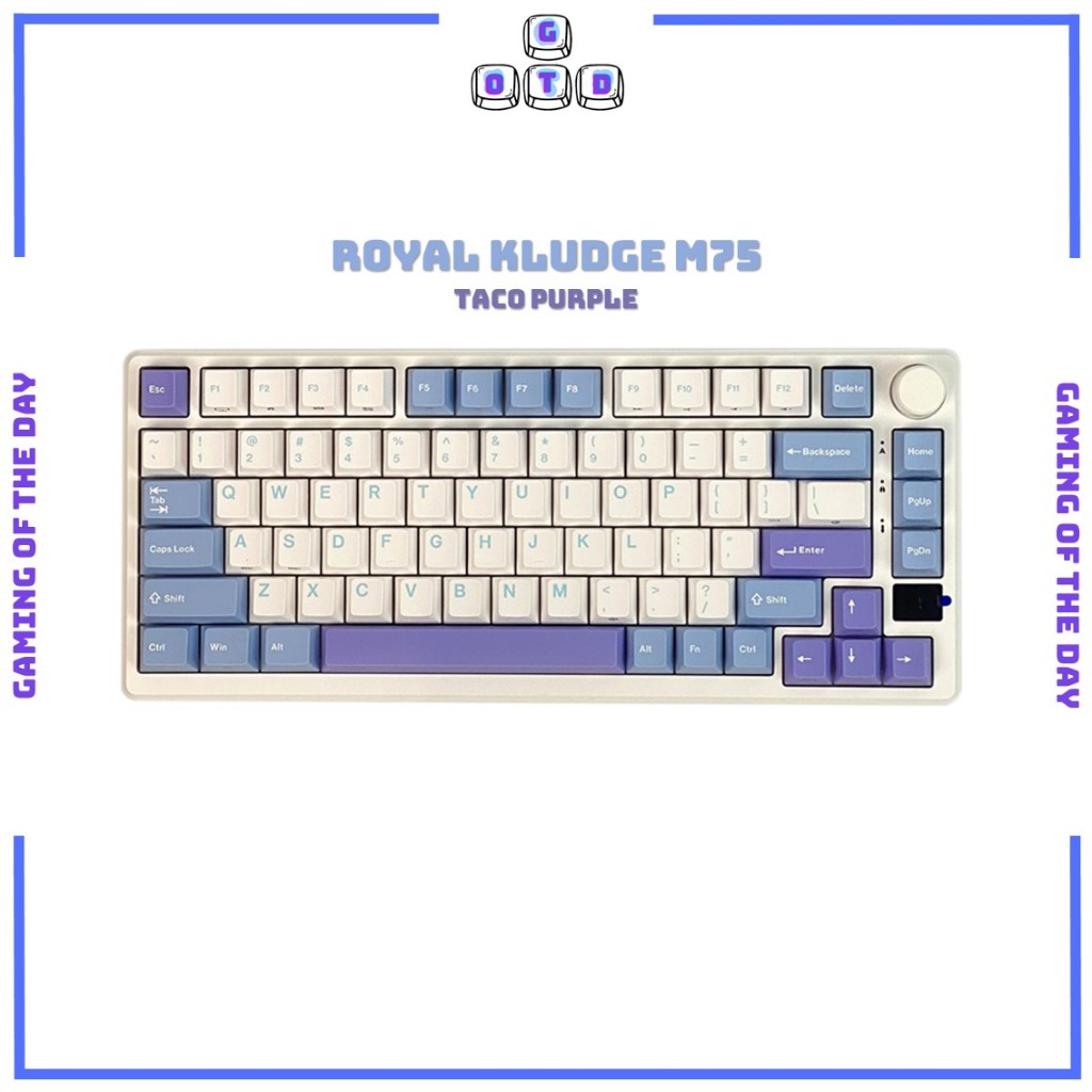 Jual Royal Kludge RK M75 3-Mode Gasket LED Mechanical Keyboard Wireless ...