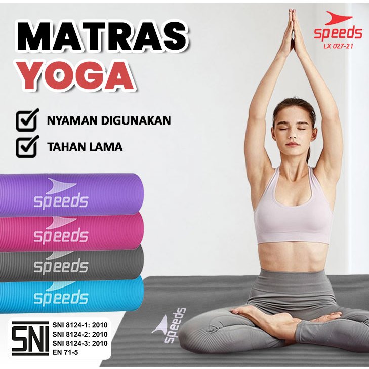 Jual SPEEDS NBR Yoga Mat 8 Mm Matras Alas Anti Slip Matras Yoga Alas ...