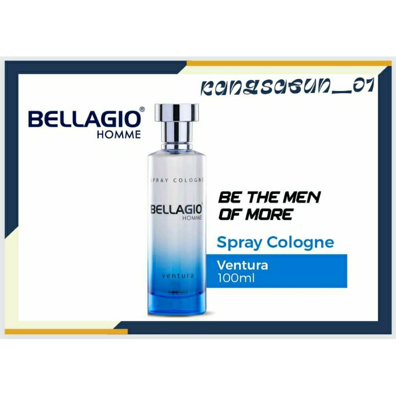 Jual Bellagio Parfum 100ml Spray Cologne ( Blue 100ml ) | Shopee Indonesia