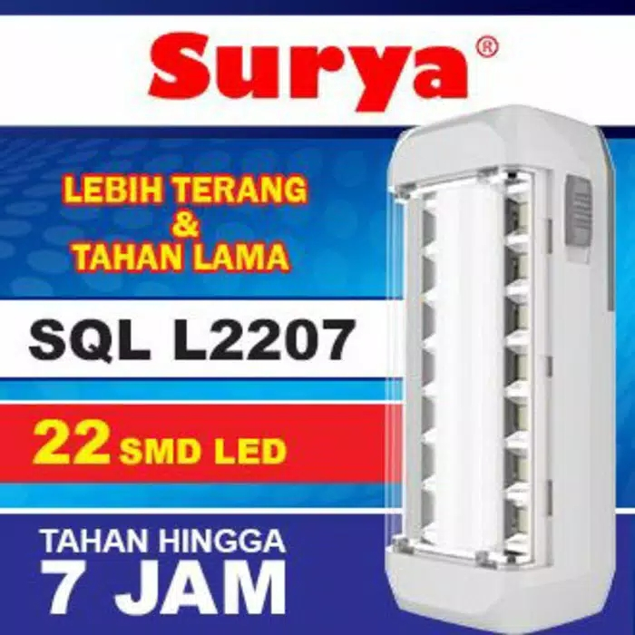 Jual Lampu SURYA EMERGENCY LAMP SQL L2207 - Lampu Darurat - Lampu ...