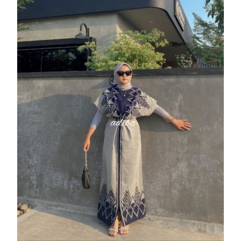 Jual RAISA DRESS MOTIF CEMARA - PAKAIAN COUPLE PASANGAN - BAJU TENUN ...