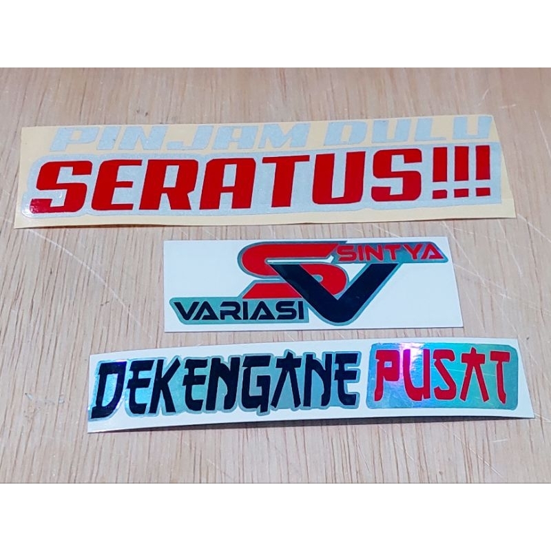 Jual Sticker Pinjam Dulu Seratusdekengane Pusat Sticker Viral Termurah Shopee Indonesia 9749