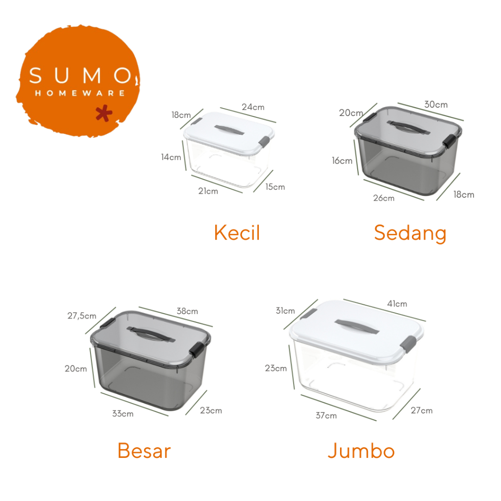 Jual |SUMO| KOI Wadah Box Buku Minimalis Storage Box Pakaian ...