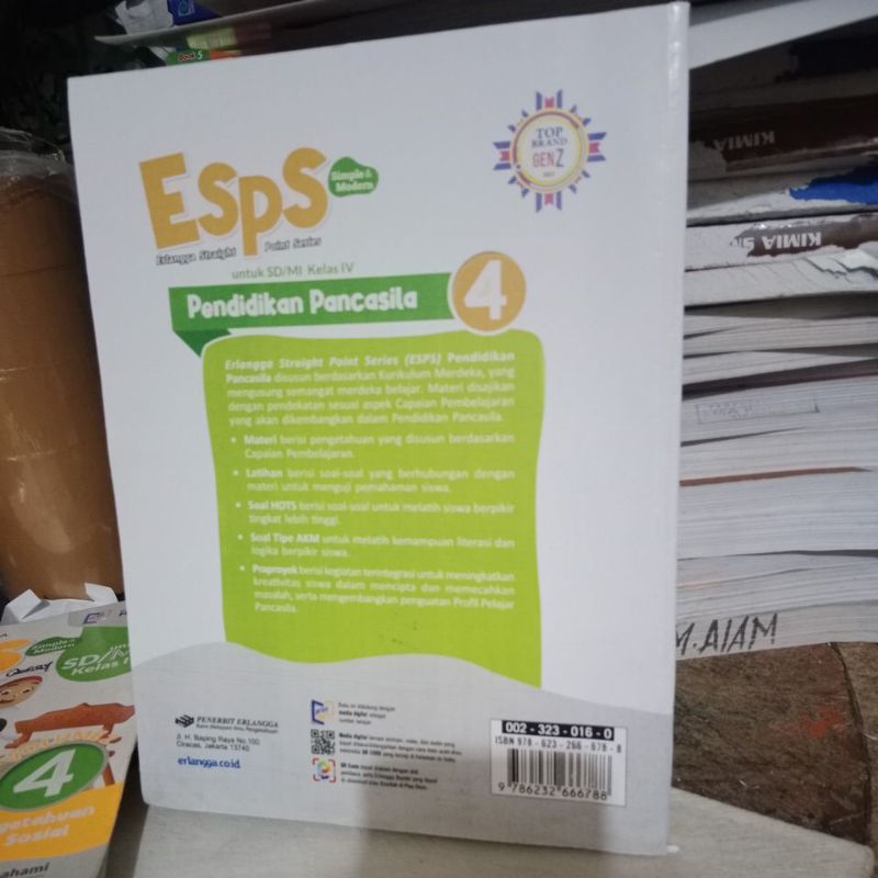 Jual buku esps pendidikan pancasila SD kelas 4 penerbit erlangga ...