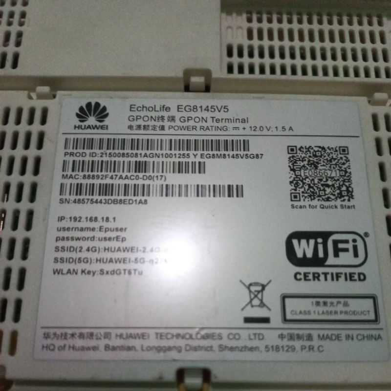 Jual Router Huawei EG8145V5 DualBand 5G Port Hijau Shopee Indonesia