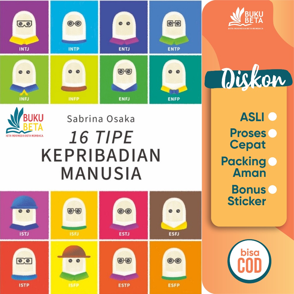 Jual Buku 16 Tipe Kepribadian Manusia - Sabrina Osaka | Shopee Indonesia