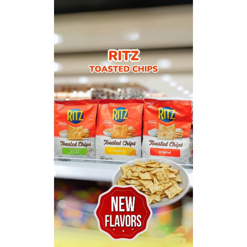 Jual RITZ TOASTED CHIPS | SNACK IMPORT USA HALAL | Shopee Indonesia