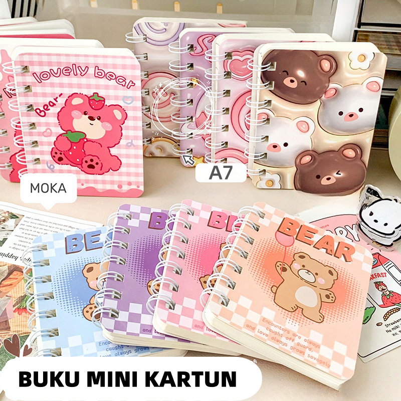 Jual BERKAH NOTE BOOK MINI I POCKET BOOK A7 I BUKU MOTIF LUCU I BUKU ...