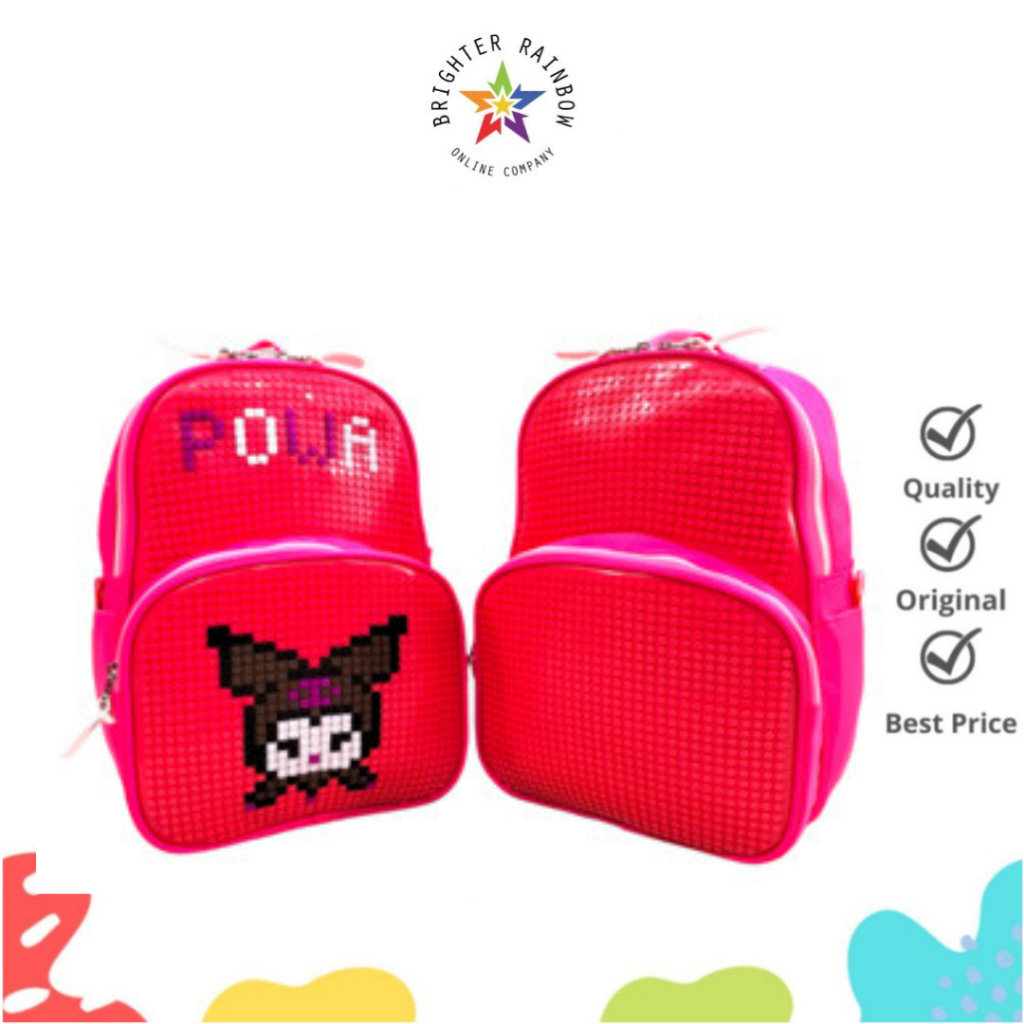 Jual Powa Pixel 678 Tas Ransel Anak Sekolah Kids Backpack | Shopee ...