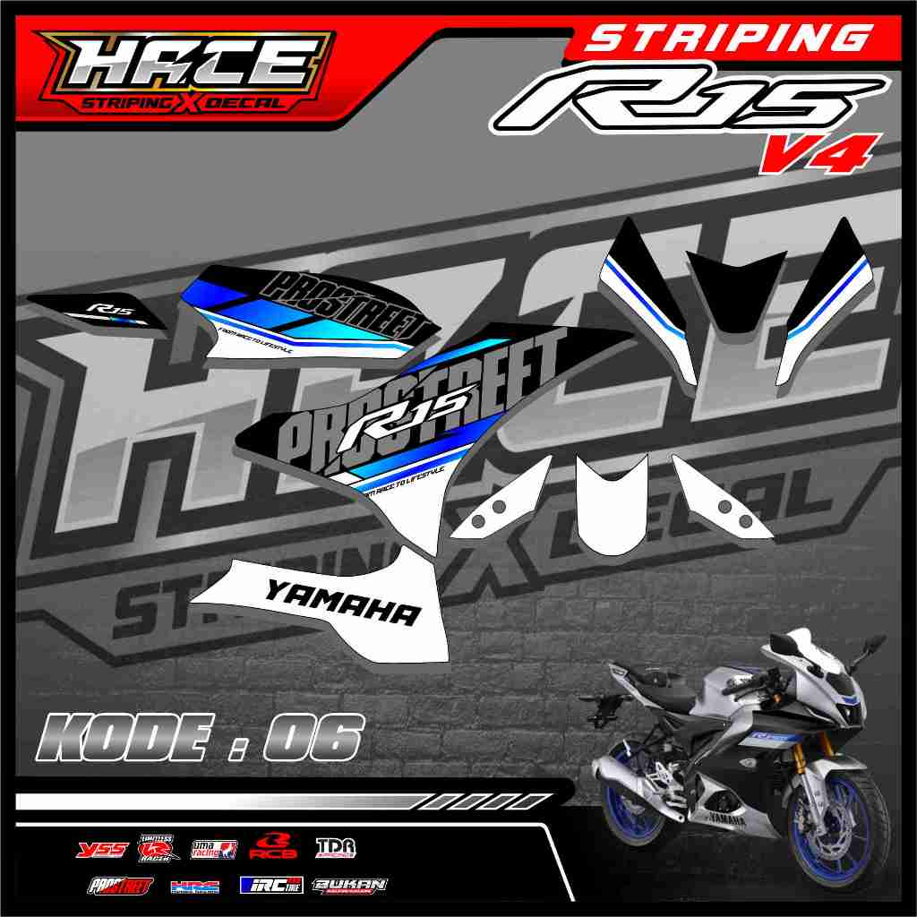 Jual STICKER STRIPING R15 V4 - STRIPING R15 V4 PREMIUM 06 | Shopee ...