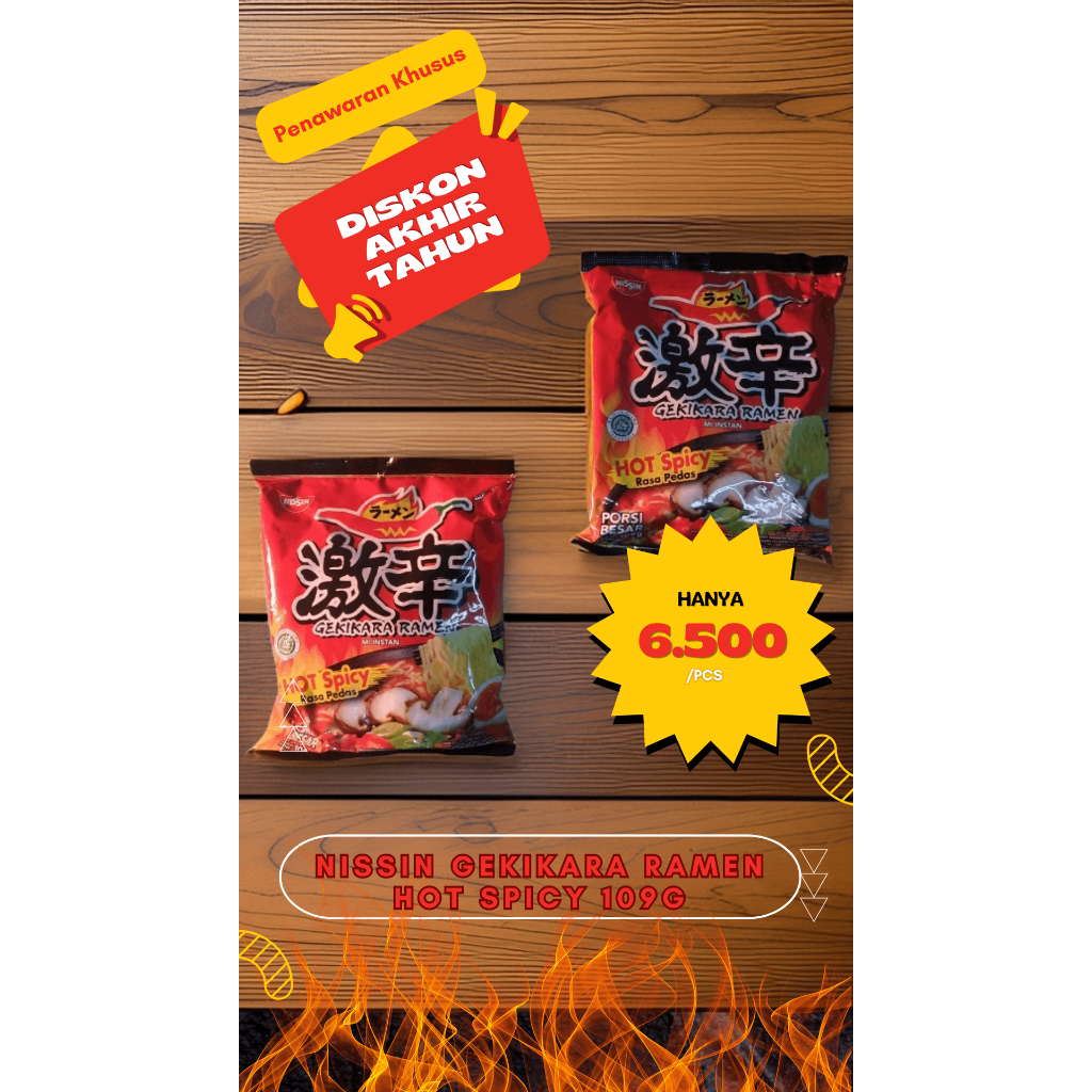 Jual Nissin Gekikara Ramen Hot Spicy 109g Shopee Indonesia