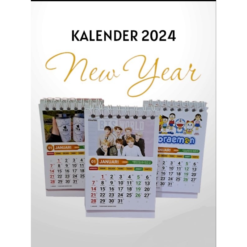 Jual Kalender Meja Custom Foto Tahun 2024 | Shopee Indonesia