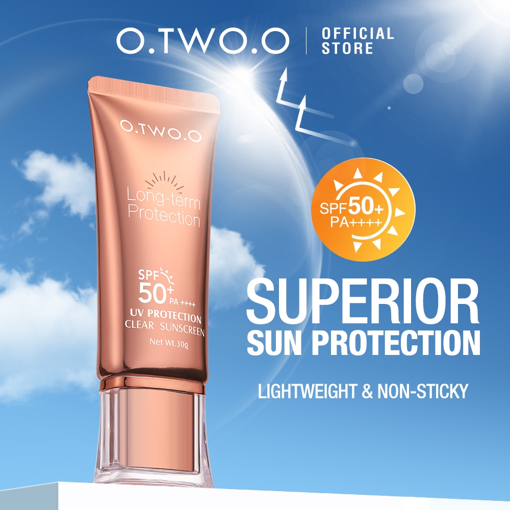 Jual O.TWO.O Sunscreen SPF50 PA++++ Refreshing OilFree Formula UV Sun Protection For Face