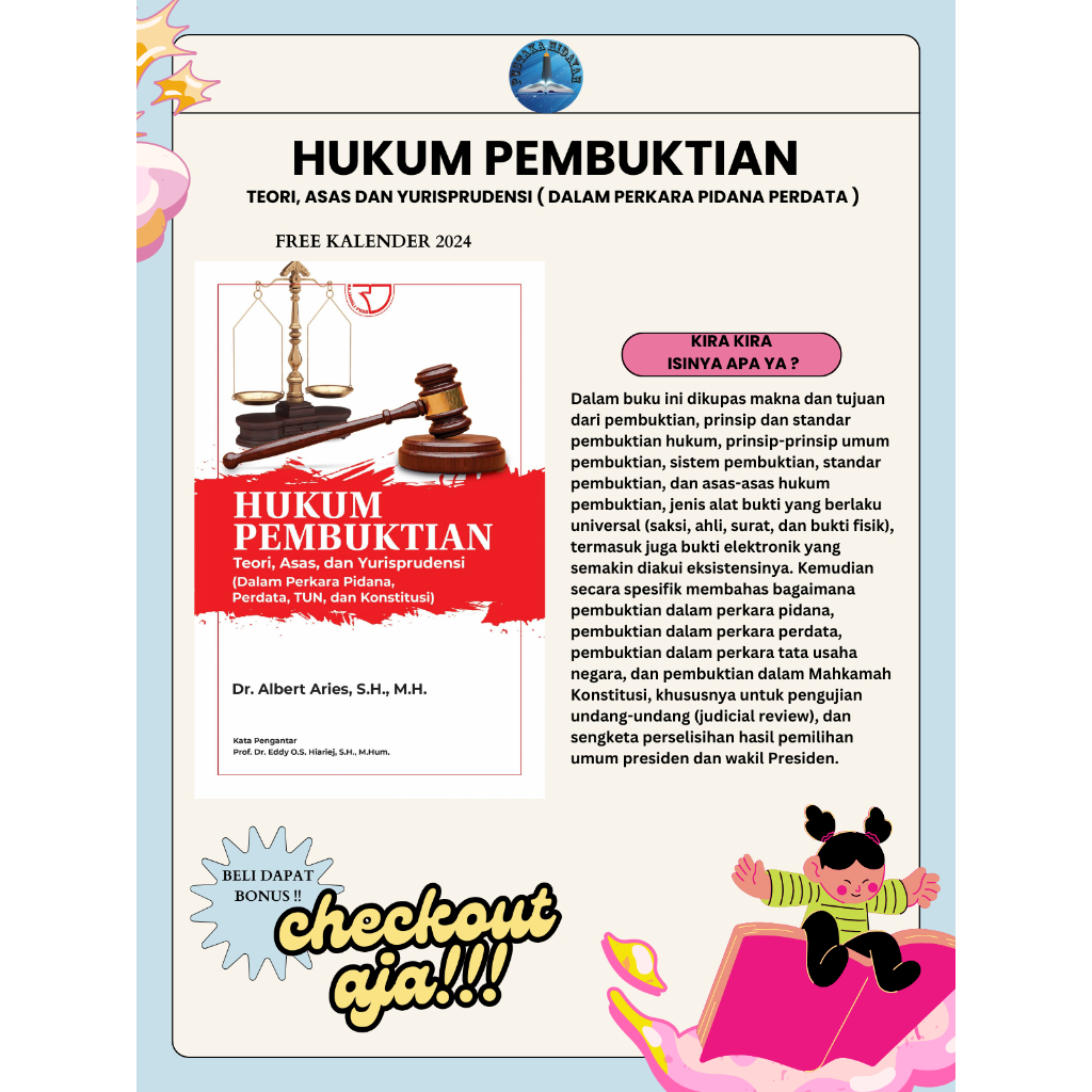 Jual Buku Hukum Pembuktian Teori Asas And Yurisprudensi – Albert Aries