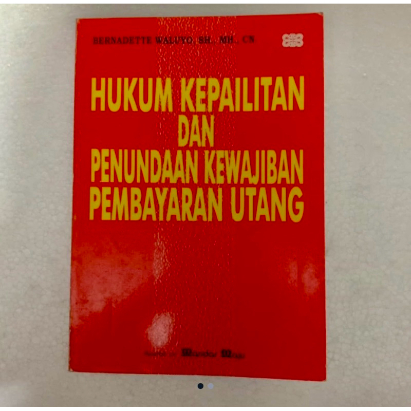 Jual Buku Hukum Kepailitan Dan Penundaan Kewajiban Pembayaran Utang ...