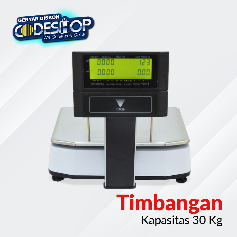 Jual DIGI RM60 Timbangan Digital Pole Display Digital Scale Minimarket ...