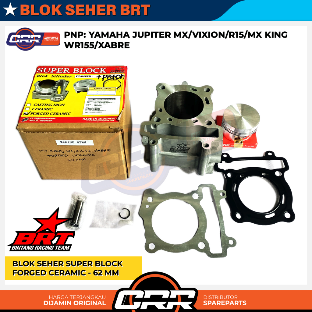Jual Blok Seher Piston BRT Forged Ceramic dan Casting Double Cooler ...
