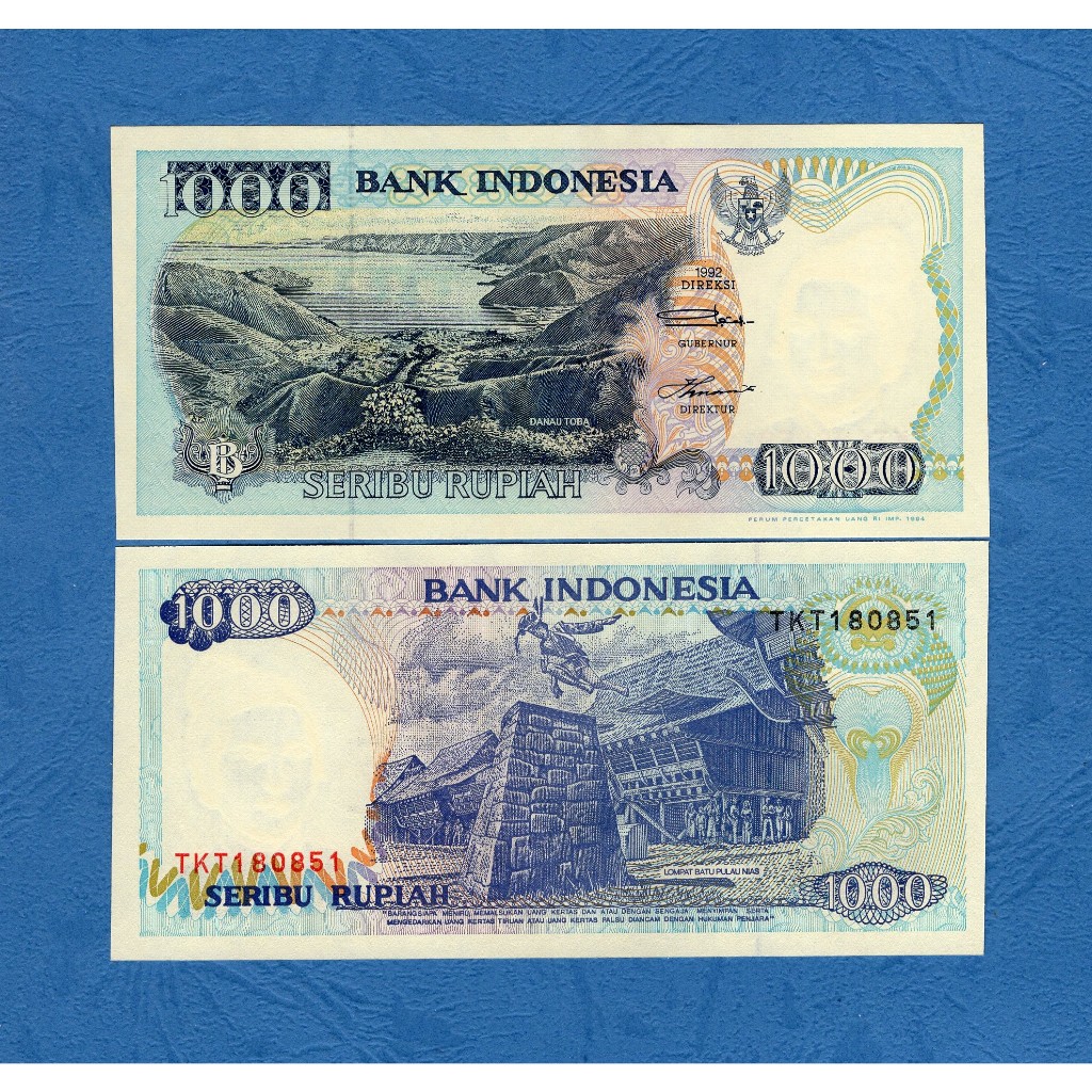 Jual UANG KUNO | 1000 RUPIAH 1992 UNC GRESS | Shopee Indonesia