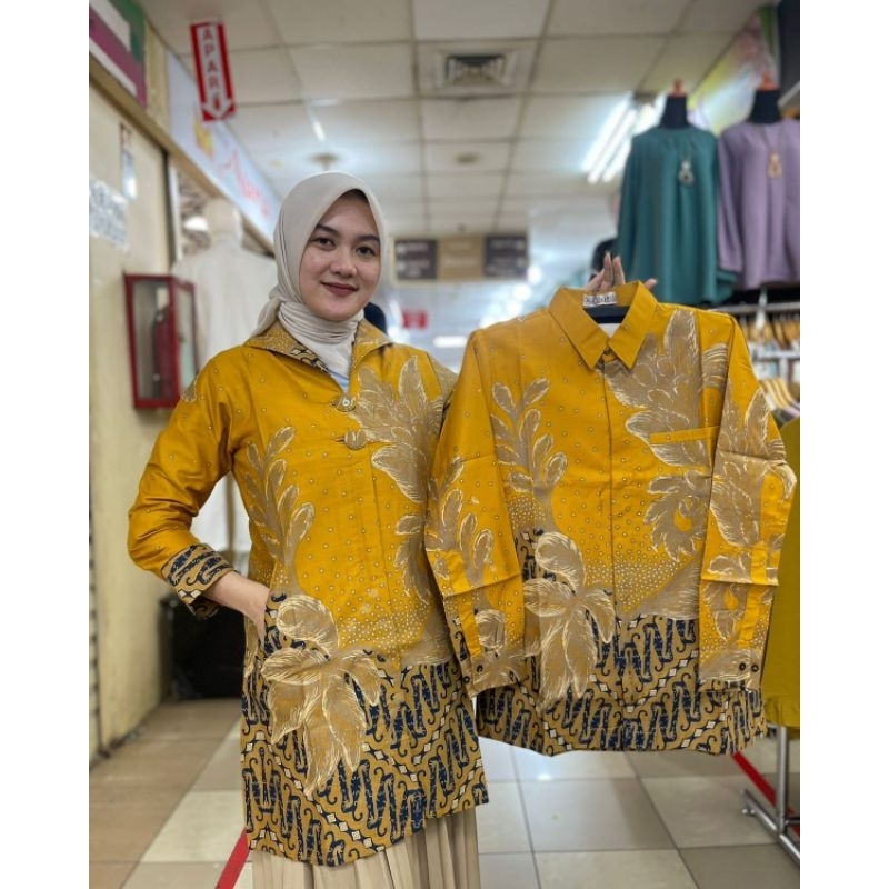 Jual Baju Batik Tunik Bahan Katun Halus Batik Couple Batik Full Lapisan ...