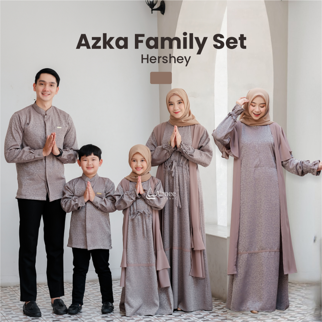 Jual [READY STOCK] Aimee Label - Sarimbit Keluarga AZKA Family (Hershey ...