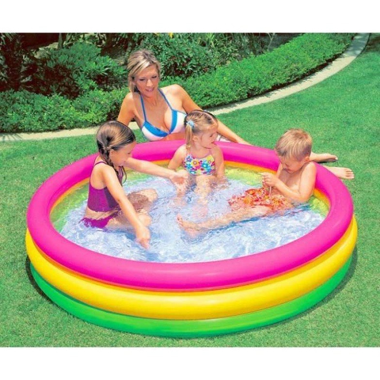 Jual Kolam 114cm 57412 Intex Bawah Gelembung/Sunset Glow Pool/Kolam ...