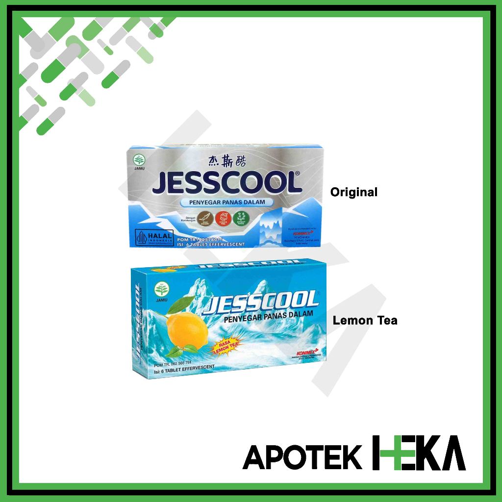 Jual Jesscool Penyegar Panas Dalam Tablet Effervescent isi 6 Tablet ...