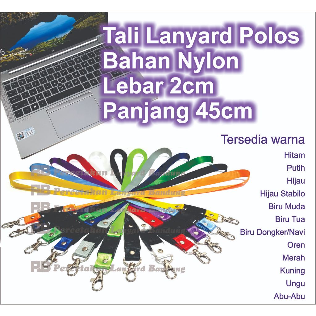 Jual TALI LANYARD STOPER 2 cm / Tali LANYARD lebar 2 cm polyster ...