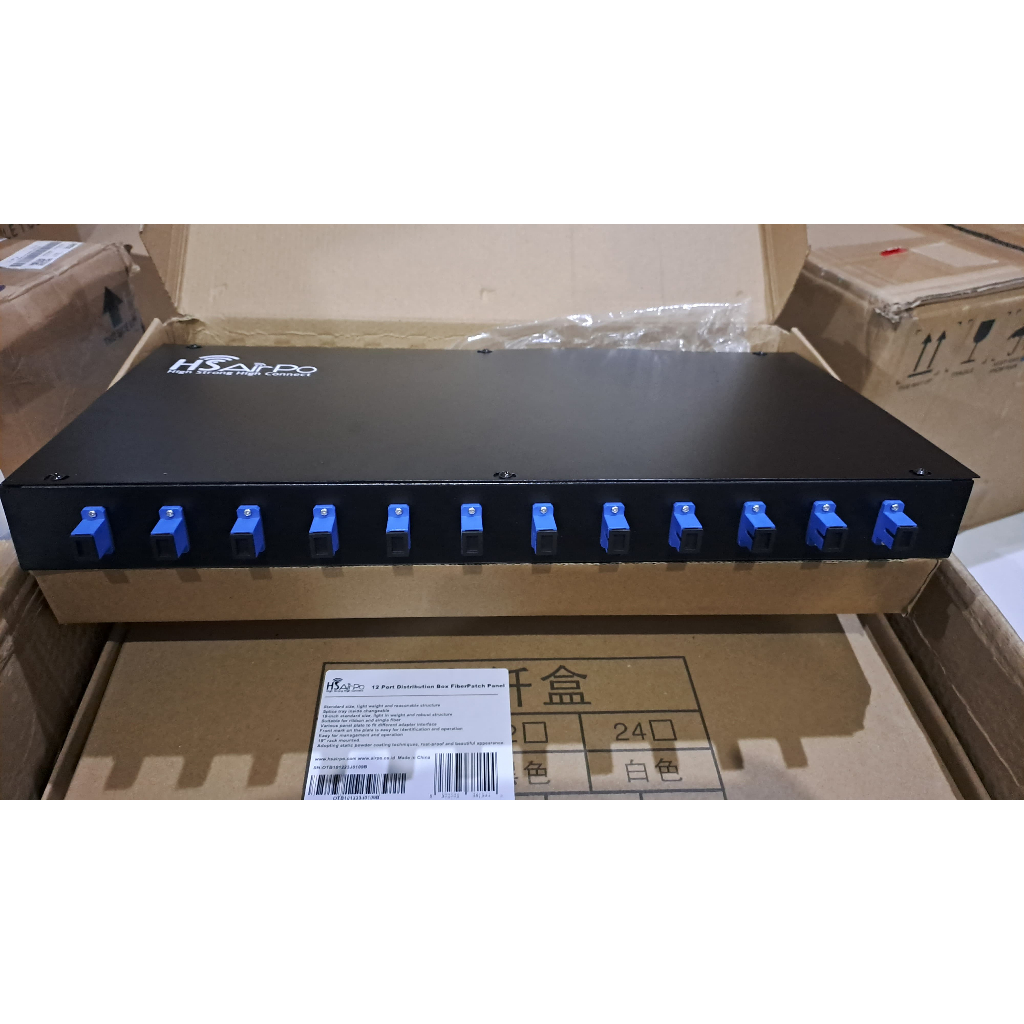 Jual OTB Rackmount 12 Port Fiber Optik SC UPC Box Rackmount SC ...