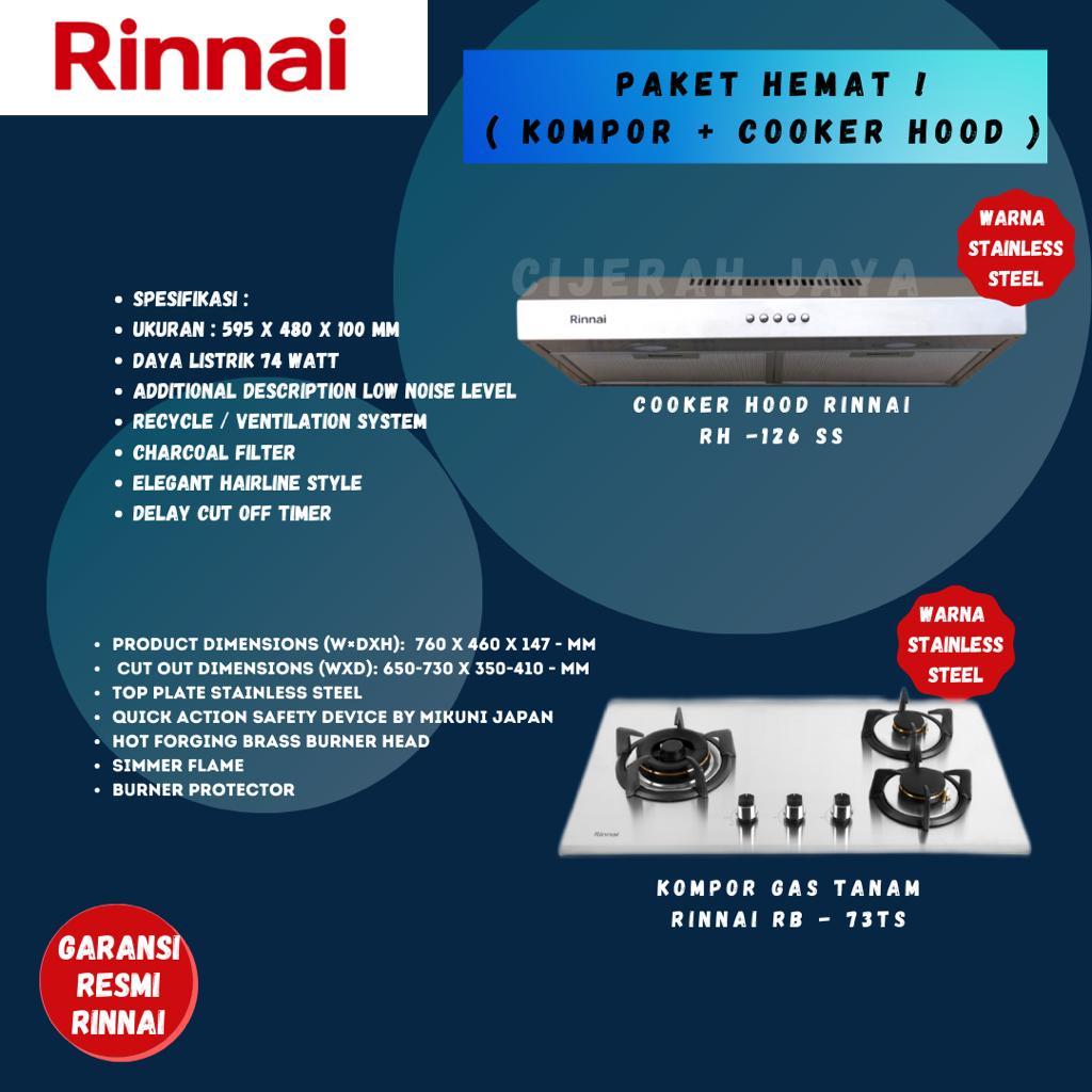 Jual Paket Rinnai Kompor Tanam Gas Rinnai Stainless Rb Ts Rb Ts Rb