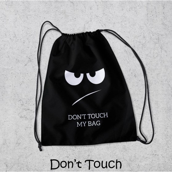 Jual Tas Serut Dont Touch String Bag Drawstring Waterproof | Tas ...