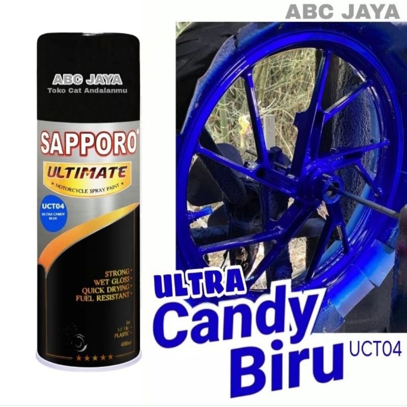 Jual Cat Semprot Sapporo Ultimate Ultra Candy Blue Uct04 Candy Tone Blue Candy Blue Candytone 7765