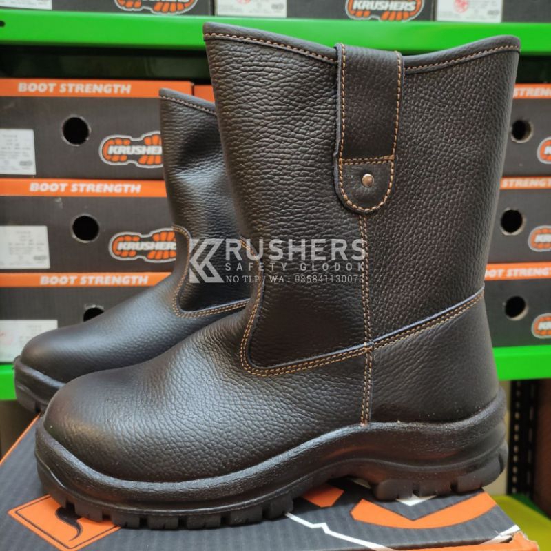 Jual SEPATU SAFETY / SAFETY SHOES KRUSHERS TEXAS BLACK DAN BROWN
