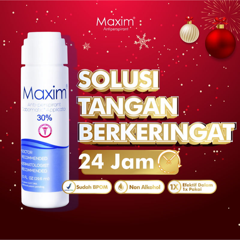 Jual Maxim Antiperspirant 30 Deodoran Dabomatic Isi 30ml Solusi